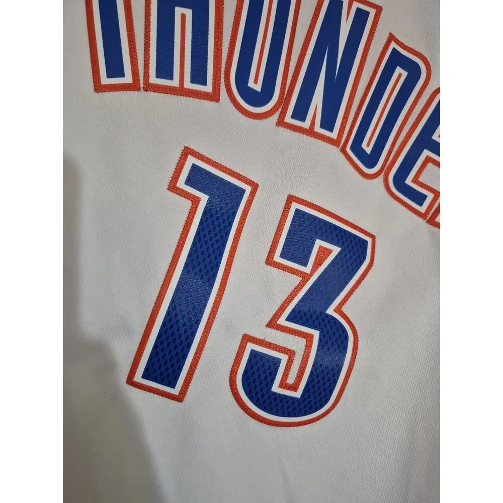 💥 Rare Adidas NBA Oklahoma City Thunder James Harden Basketball Jersey D6
